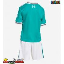 Camisa de Futebol Liverpool Equipamento Alternativo Infantil 2025-26 Manga Curta (+ Calças curtas)